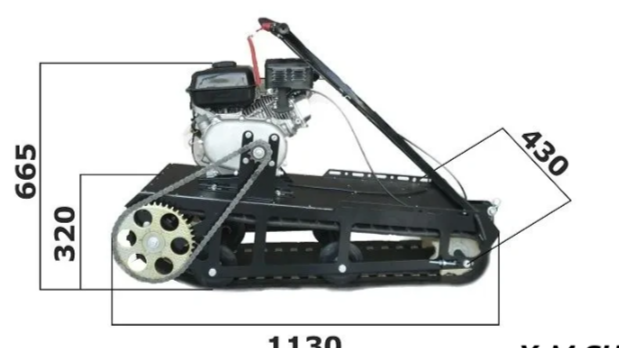 Мотобуксировщик XTREME-MOTORS "Конек-Горбунок" 6.5 л.с. в Ханты-Мансийске