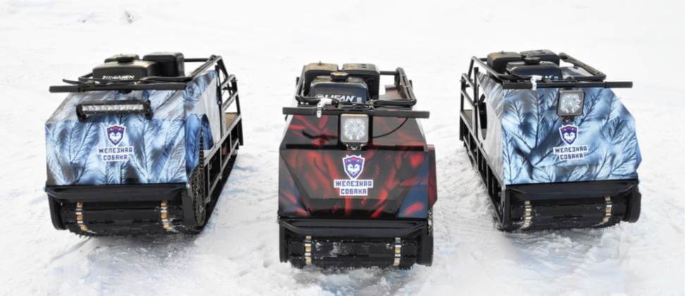 Мотобуксировщик Irondog (Железная собака) M500 20  Камуфляж Охотник в Ханты-Мансийске