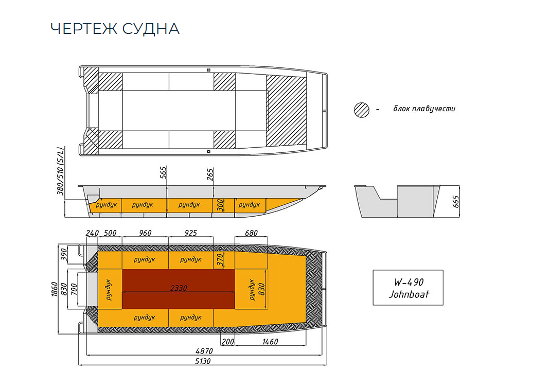 Алюминиевая лодка Wyatboat-490 Jonboat в Ханты-Мансийске