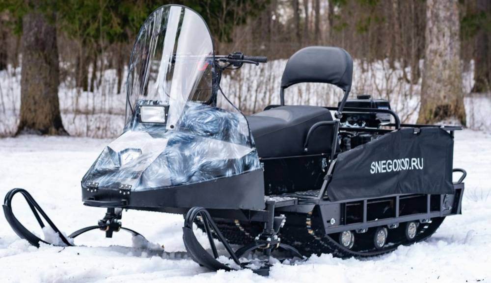 Миниснегоход Бурлак Егерь Экспедитор 15 л.с. , реверс, тормоз, капот белый в Ханты-Мансийске