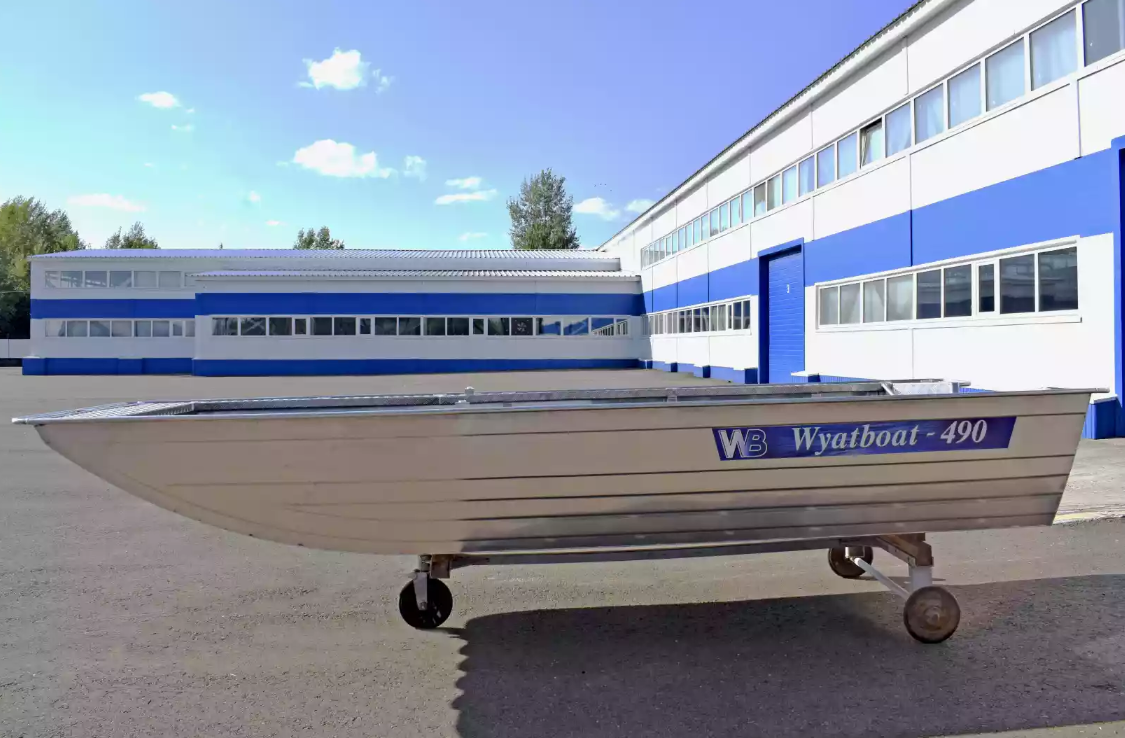 Алюминиевая лодка Wyatboat-490 Jonboat в Ханты-Мансийске