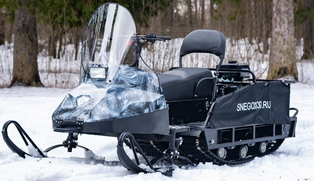 Миниснегоход Бурлак Егерь Экспедитор 15 л.с. , реверс, тормоз, капот белый в Ханты-Мансийске