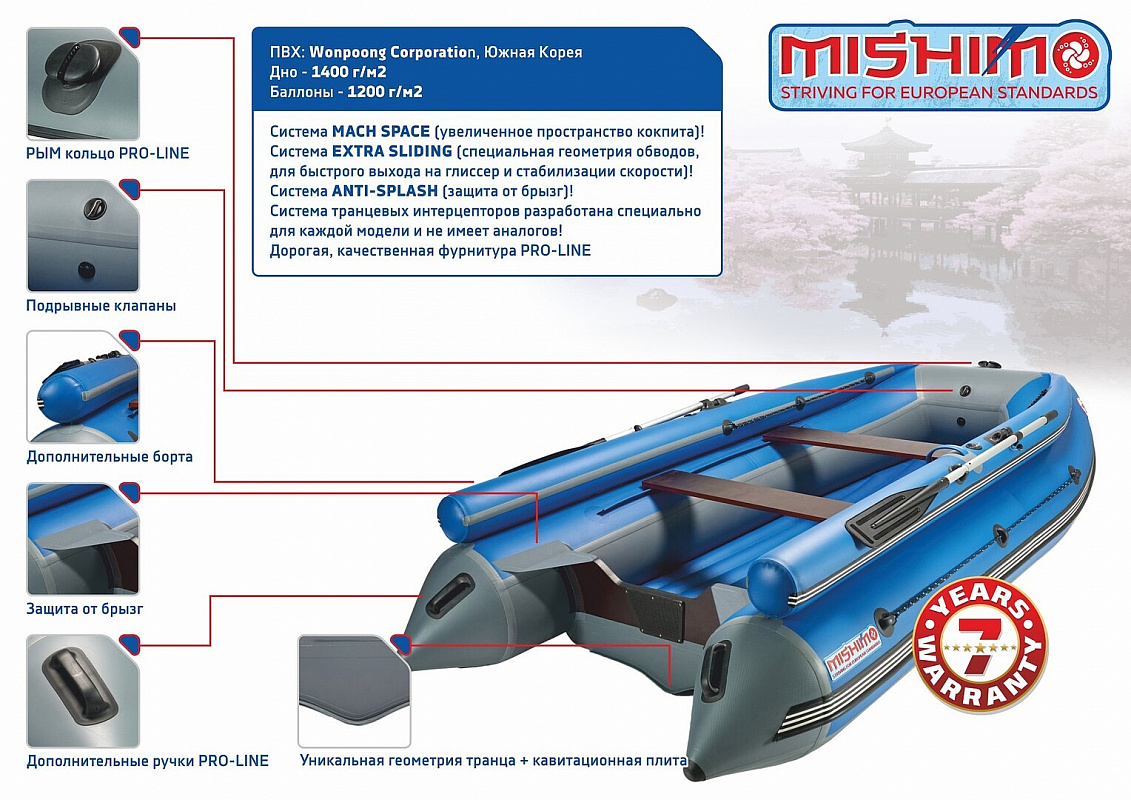 Лодка MISHIMO FAMILY LITE DF 400 в Ханты-Мансийске
