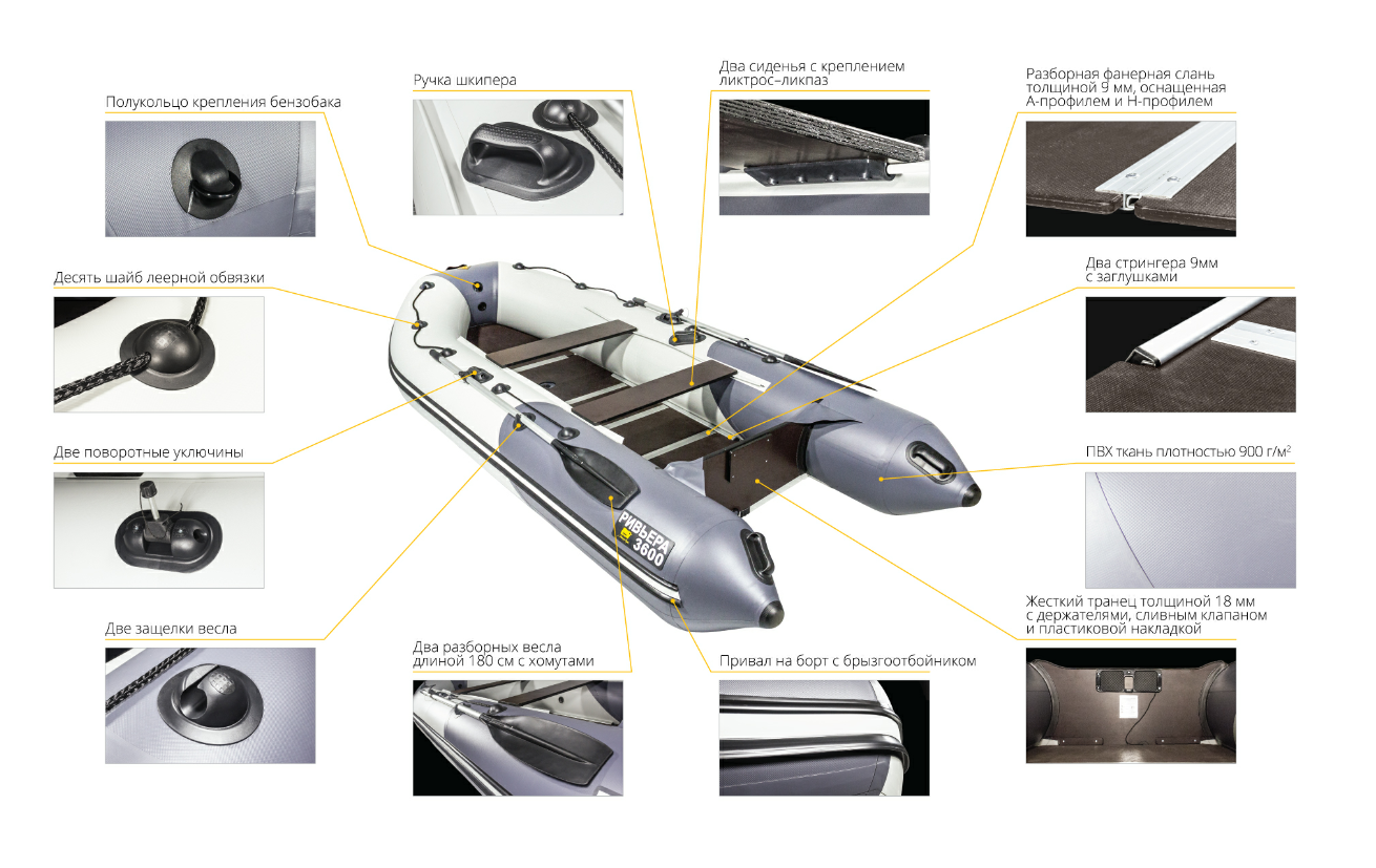 Лодка Ривьера Компакт 3600 СК в Ханты-Мансийске
