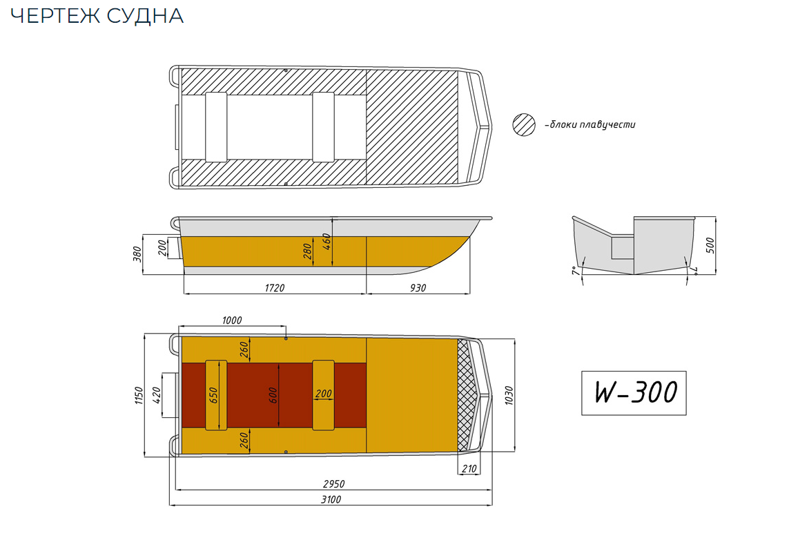 Алюминиевая лодка Wyatboat-300 в Ханты-Мансийске