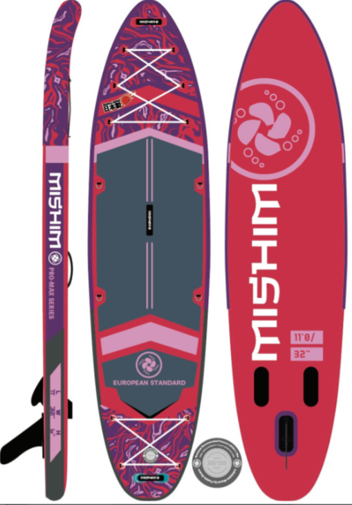 SUP (САП) Доска MISHIMO PRO-MAX Viva Magenta 10.8’ (330см) в Ханты-Мансийске