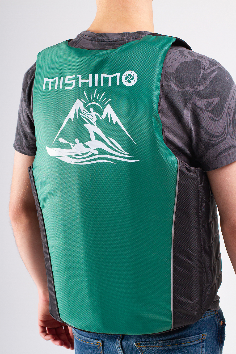 Жилет спасательный MISHIMO PRO Премиум качества Черно-зеленый в Ханты-Мансийске