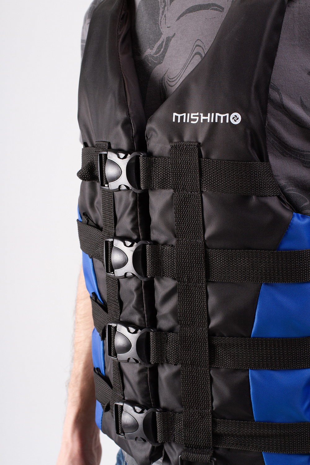 Жилет спасательный MISHIMO PRO Премиум качества Черно-синий в Ханты-Мансийске